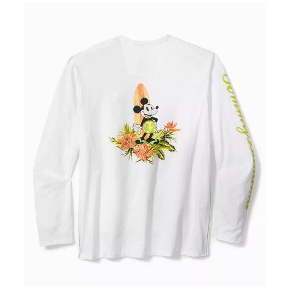 Bahama Disney Happiest Surf On Earth Long Sleeve Mickey Mouse T-Shirt 1XLB XL B - Picture 1 of 9
